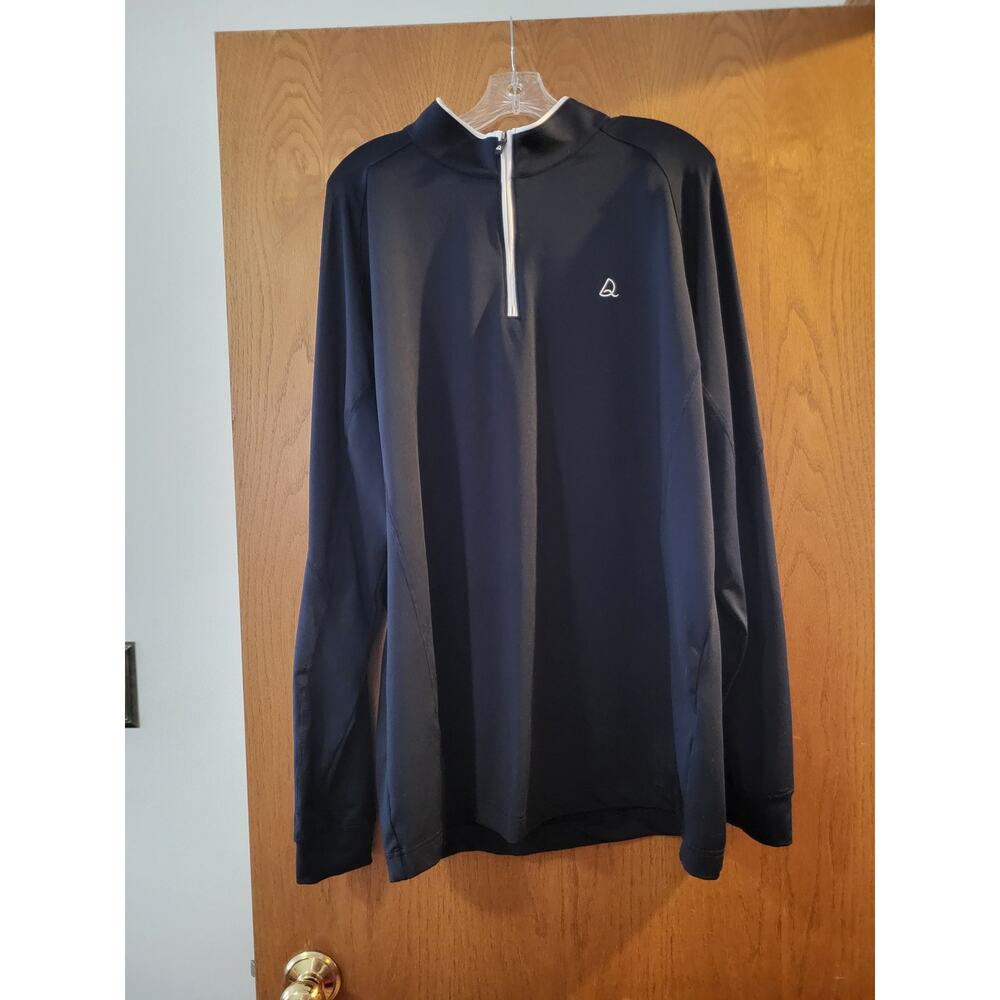 Deolax Golf Performance Quarter Zip Pullover Active Navy Blue EUC XXL